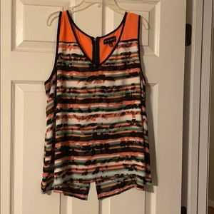 Multi color think strap tank top